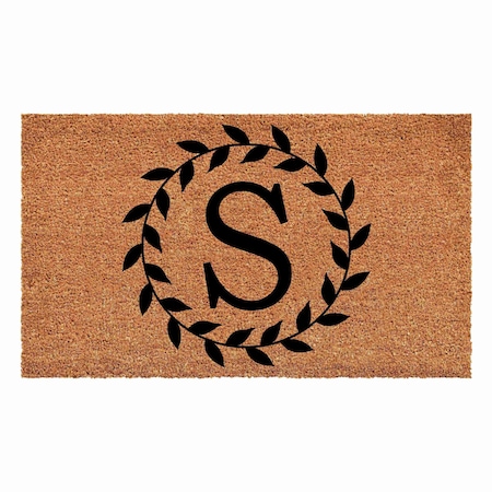Calloway Mills Monogram Door Mat, Black, Natural, 36 in W x 72 in L 108203672S